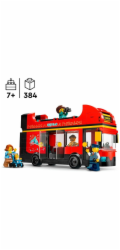 LEGO CITY 60407 Červený dvoupatrový vyhlídkový autobus