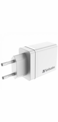 VERBATIM Univerzální adaptér CHR-30EU2, 30W, 1x USB-C, 3x USB bílá