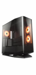 COUGAR PC skříň FV270 Black Mid tower tempered curved glass perimeter quick detachable air filters up to 9 fans