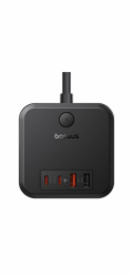 Baseus PowerCombo Univerzální napájecí lišta Indoor Black