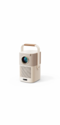YABER T2 Plus, přenosný projektor 1080P, JBL repro, 450 ANSI lumenů, béžová