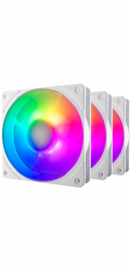 Cooler Master Mobius 120P ARGB 120x120x25 (bílá, balení po 3 kusech, 120 mm)