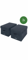 LEITZ Fabric textilní úložný box s víkem S, 2 kusy, 16 x 19 x 28,5 cm