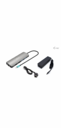 i-tec USB-C Metal Nano 2x HDMI Docking Station, PD 100W + Charger 100W (bundle)