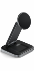 Satechi 3-v-1 skládací nabíjecí stojan Qi2 indukční nabíječka 1x USB-C (ST-Q31FM-EA)