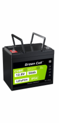 Green Cell CUBE LiFePO4 50Ah 12.8V 640Wh Lithium Iron Phosphate Battery for Camper, Golf Cart,Wind Power Plant