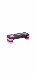 REBEL ACTIVE Step pro aerobní a fitness cvičení, 3 úrovně, šedo-fialová