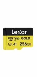 Karta Lexar Gold MicroSDXC 256 GB Class 10 UHS-II/U3 A1 V60 (LMSGOLD256G-BNNNG)