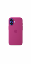 iPhone 16 Silicone Case with MS - Fuchsia