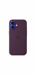 iPhone 16 Silicone Case with MS - Plum