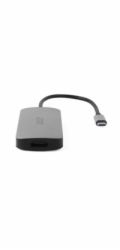 ACER Dokovací stanice 7in1 Type-C dongle, 1x HDMI, 3x USB-A 3.2 Gen1, 1x SD 3.0, 1x microSD, 1x USB-C, silver