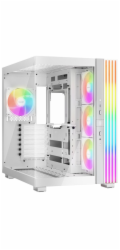 Be quiet! skříň LIGHT BASE 600LX / ATX / 4x120mm ARGB fan / 2xUSB 3.0 / USB-C / panoramatická /  bílá