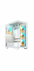 GIGABYTE C500 PANORAMIC STEALTH ICE/Midi Tower/Transpar./Bílá