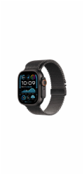 Apple Watch 49mm Black Titanium Milanese Loop - Medium