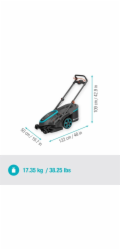 GARDENA akumulátorová sekačka na trávu PowerMax Duo 46/36V P4A, sada 2 připravená k použití, 36V (2x18V)