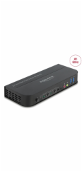 DeLOCK HDMI KVM přepínač 4K 60 Hz s USB 3.0 a zvukem, KVM přepínač
