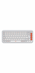 Logitech POP Icon Keys - Klávesnice - bezdrátový - Bluetooth LE - QWERTY - US mezinárodní - krémová, oranžová