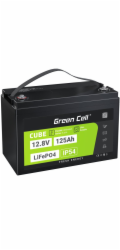 Green Cell CUBE LiFePO4 125Ah 12,8V 1600Wh lithium-železofosfátová baterie pro karavan, solární, off-grid systém, loď