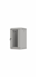 LANBERG RACKOVÁ SKŘÍŇ 10" NÁSTĚNNÁ 9U/300X300 (FLAT PACK) S PROSKLENÝMI DVEŘMI ŠEDÁ