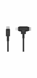 Hyper kábel HyperJuice USB-C/Lightning Hybrid Silicone Cable 1.5m - Black