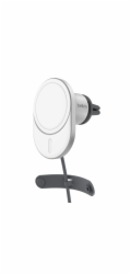 Belkin BOOST CHARGE™ Qi2 Magnetický držák s nabíjením do auta, 15W, bez adaptéru, šedý