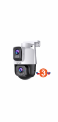 Tenda RH9-WCA - Venkovní otočná Dual Lens IP65 Wi-Fi 6 MPx kamera, noční LED, audio, detekce, CZ app