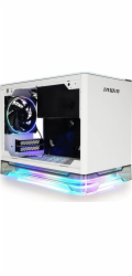 In Win A1 Plus white, PSU 650W GOLD included, Mini ITX, TG, ARGB Fans, Qi 10W Charging