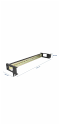 Delock - DIN rail panel - cerná - 1U - 19"