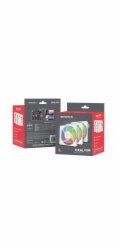 Ventilátor Genesis OXAL 120 ARGB, 3-Pack, Bílý