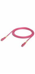 Ubiquiti OM4 Duplex LC-LC UPC Glasfaser-Patchkabel (rosa, 5 Meter)