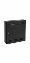 Solarix rozvaděč SOHO LC-18 s lištami 2U, 4U a 11U, 550x550x150mm černá RAL9005 LC-18-55-15-B