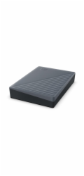 WD My Passport WDBY3J0060BGY - Pevný disk - šifrovaný - 6 TB - externí (přenosný) - USB 3.2 Gen 1 - AES 256 bitů - silikonová šedá