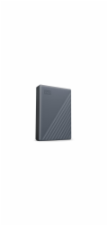 WD My Passport WDBRMD0040BGY-WESN - Pevný disk - šifrovaný - 4 TB - externí (přenosný) - USB 3.2 Gen 1 - AES 256 bitů - silikonová šedá