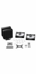 Be quiet! chladič CPU PURE ROCK PRO 3 LX Black / 2x120mm PWM ARGB fan / 6xheatpipe / černý