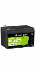 Green Cell CUBE LiFePO4 baterie pro volný čas 12Ah 12,8V 153,6Wh solární baterie pro invalidní vozík, hračky, skútry, sekačky na t