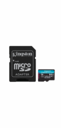 Kingston Canvas Go Plus A2/Micro SDXC/64GB/UHS-I U3 / Class 10/+ Adaptér