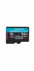 Kingston Canvas Go Plus A2/Micro SDXC/64GB/UHS-I U3 / Class 10