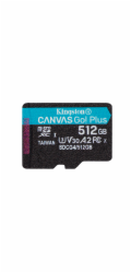 Kingston Canvas Go Plus A2/Micro SDXC/512GB/UHS-I U3 / Class 10