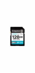 Kingston SDXC karta 128GB Canvas Go! Plus, R:200/W:160MB/s, Class 10, UHS-I, U3, V30