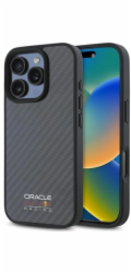 Pevné pouzdro Red Bull RBHMP16X24CFILSK iPhone 16 Pro Max 6.9 černo/černé uhlíkové vlákno lesklé Logo MagSafe