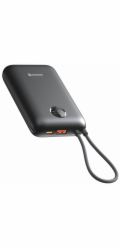 Swissten Power bank VOLTBOX 35W 20000 mAh s integrovanými kabely - USB-C, A, Lightning / černá
