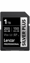 Lexar paměťová karta 1024GB Professional SILVER PLUS SDXC™ UHS-I, čtení/zápis: 205/150MB/s