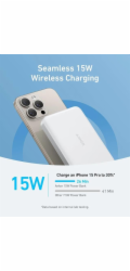 Bezdrátová powerbanka Anker MagGo 10000mAh, 30W bílá