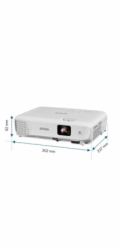 Epson EB-W53 4000 ANSI lumen 3LCD WXGA (1200x800) Bílá