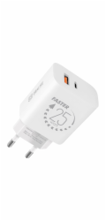 OBAL:ME Cestovní Nabíječka USB-A + USB-C 25W White