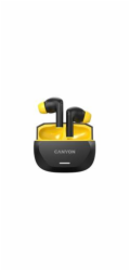 Bezdrátová stereo sluchátka True wireless Hexagon 7, černo/žlutá