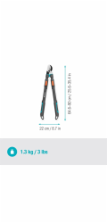 Gardena 12040-20 Nůžky na větve dvoubřité TeleCut pro S