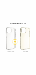 TPU gelový kryt FIXED Story AntiUV pro Apple iPhone 17 Pro, čirý