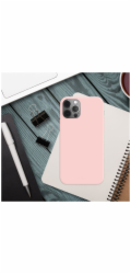 Zadní pogumovaný kryt FIXED Story pro Apple iPhone 17 Pro, růžový