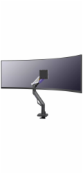Neomounts DS70-256BL1 ACE Gaming Desk Mount, single display up to 57"  (Topfix clamp/grommet)